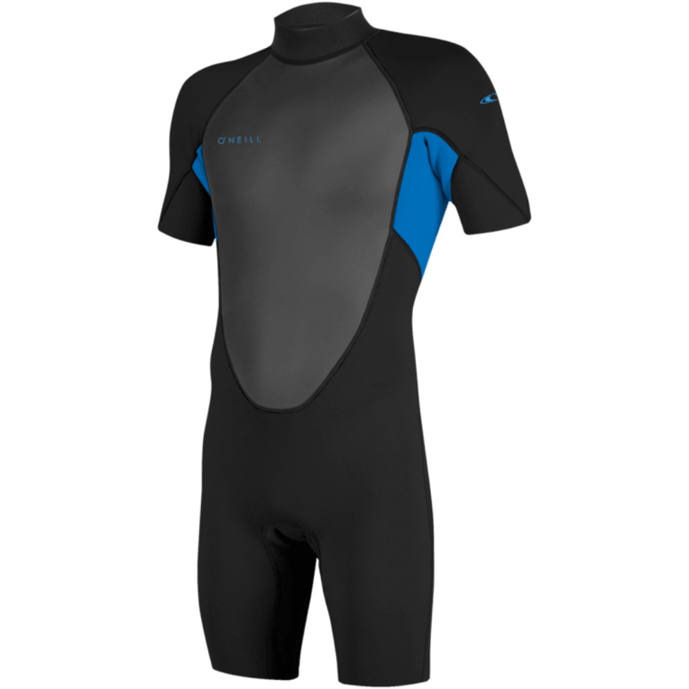 2026 O'Neill Junior Reactor-2 2mm Back Zip Shorty Wetsuit 5045B - Black / Ocean